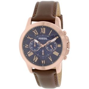 FOSSIL Grant Chronograph Blue Quartz Watch FS5068